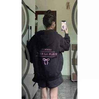 Áo Hoodie Nữ In Chữ C.I.N.D.D.Y, Màu Đen Xám Hồng Cực Xinh, Phong Cách Hàn Quốc 2025