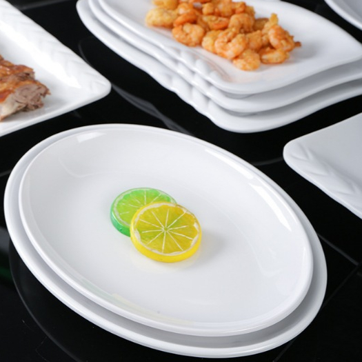 Đĩa Phíp ( Melamine A5 ) Cao Cấp Trắng Sang Trọng Bền Đẹp Không Xước - Ố  7109