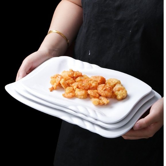 Đĩa Phíp ( Melamine A5 ) Cao Cấp Trắng Sang Trọng Bền Đẹp Không Xước - Ố  7109