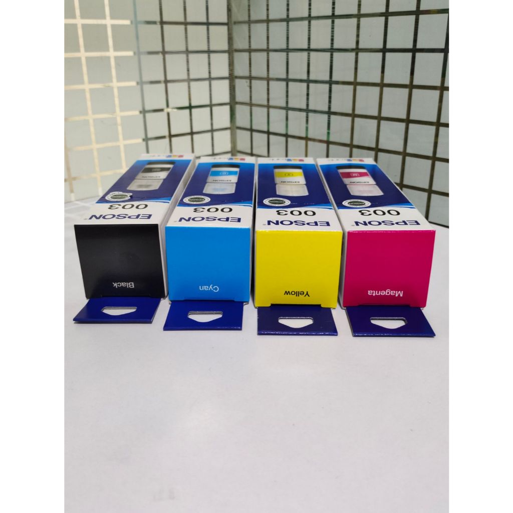 Bộ 4 chai mực Epson 003 (L3252, L3255, L3211, L3212) Chính Hãng