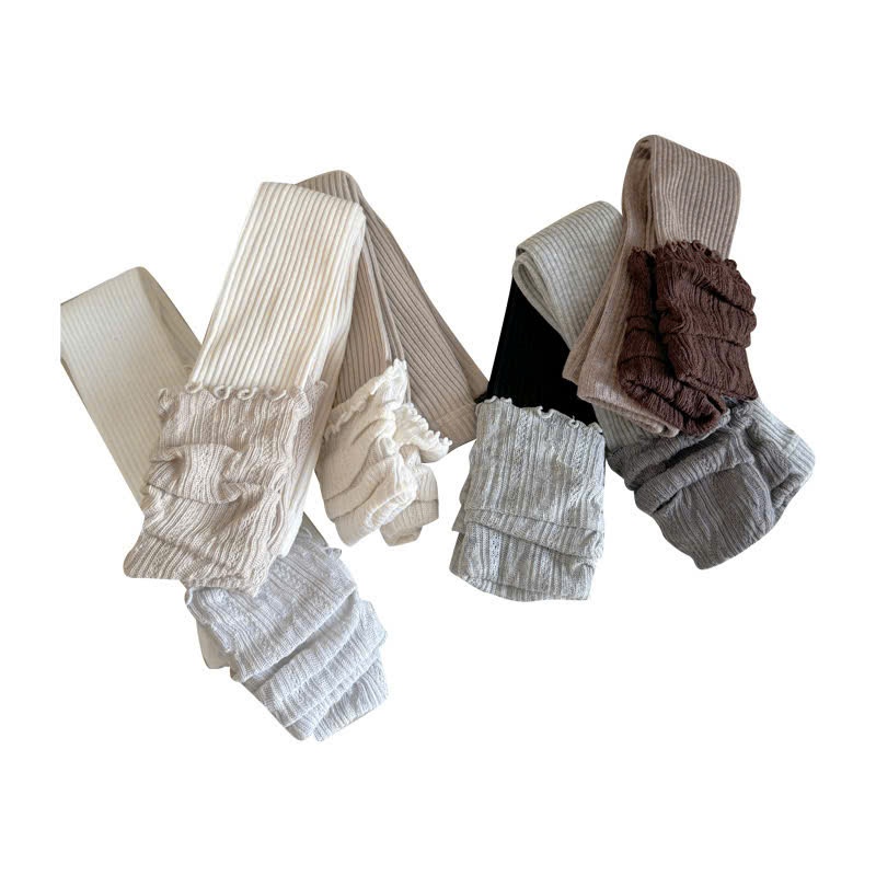 Quần legging, quần tất, quần dài bé gái chất cotton mềm mại co giãn 02