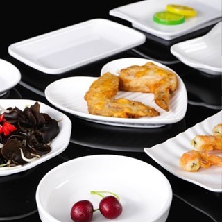 Đĩa Phíp ( Melamine A5 ) Cao Cấp Trắng Sang Trọng Bền Đẹp Không Xước - Ố  800-6.5