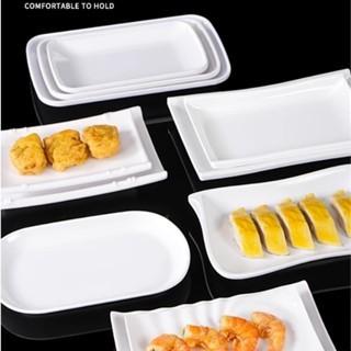 Đĩa Phíp ( Melamine A5 ) Cao Cấp Trắng Sang Trọng Bền Đẹp Không Xước - Ố  800-6.5