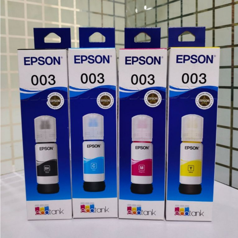 Bộ 4 chai mực Epson 003, (L3156, L5190, L3116, L3115) Chính Hãng