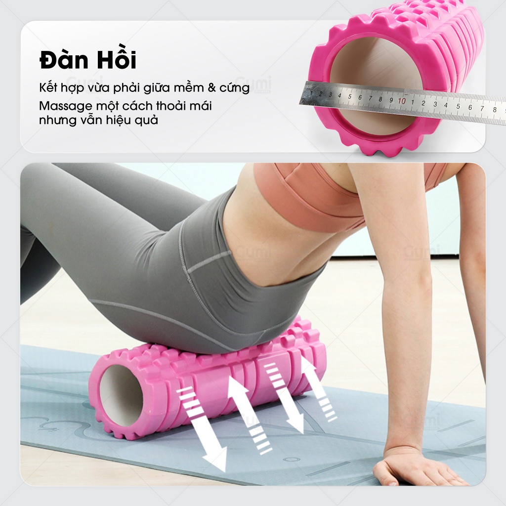 Con Lăn Massage, Dãn Cơ Tập Gym,Yoga Hàng Chuẩn 45cm 33cm - Foam Roller Giãn Cơ Sau Tập Tại Nhà - ConLan