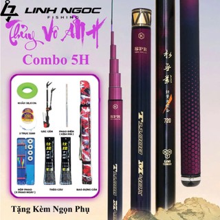 Combo Cần Câu Tay Kaiwo Thủy Vô Ảnh 5H Chuyên Rô Riếc Chép Cảm Giác Chất Lượng Cao