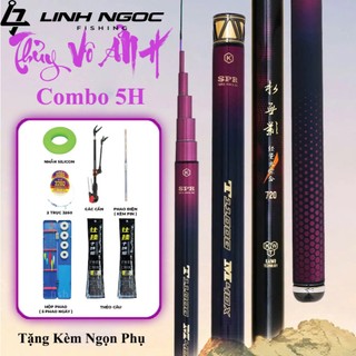Combo Cần Câu Tay Kaiwo Thủy Vô Ảnh 5H Chuyên Rô Riếc Chép Cảm Giác Chất Lượng Cao