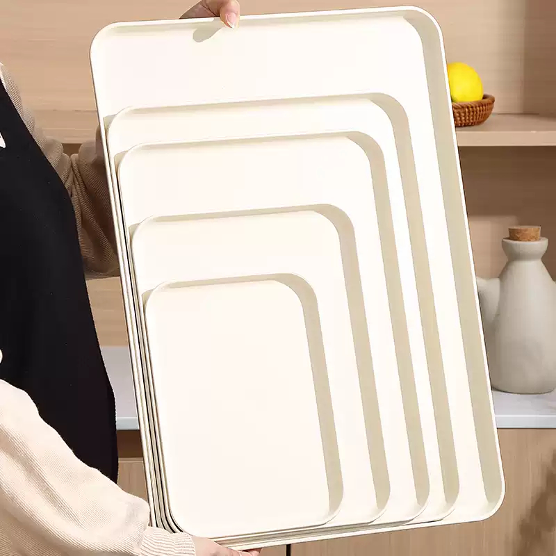 Khay Đựng Nước Khay Trà Nhựa Phòng Khách Cà Phê Bàn Cốc Hình Chữ Nhật Trái Cây Đĩa Ăn Tối