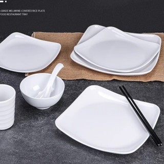 Đĩa Phíp ( Melamine A5 ) Cao Cấp Trắng Sang Trọng Bền Đẹp Không Xước - Ố  6095 ( 25040 )
