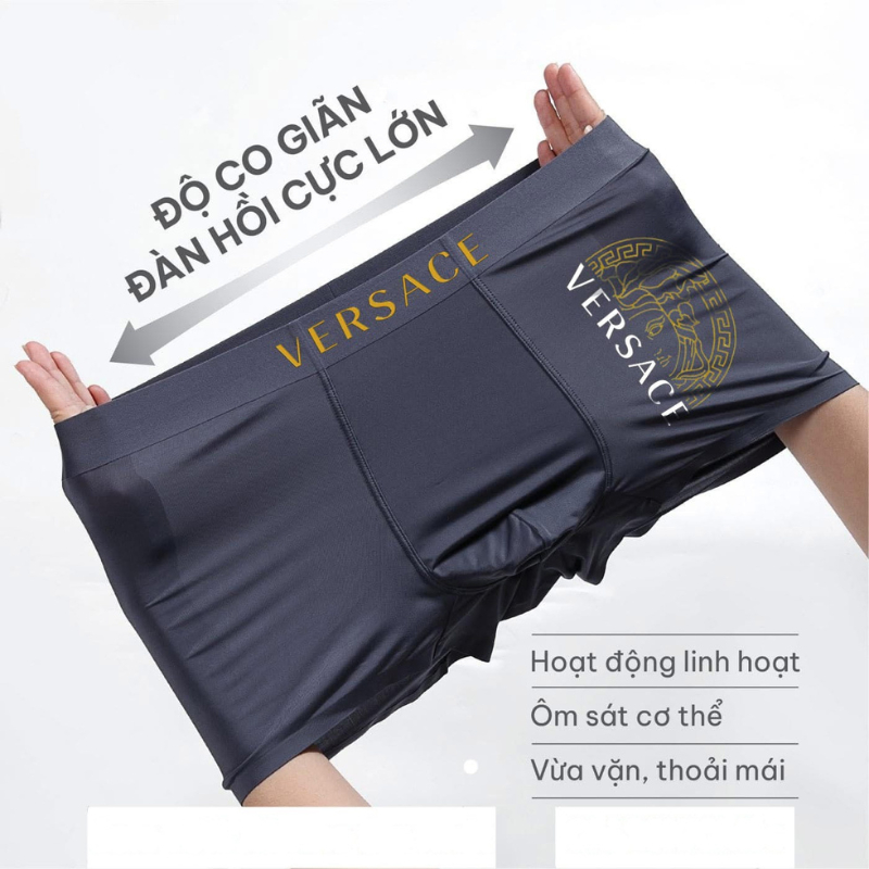 Combo 5 quần lót nam co giãn  – vải thun lạnh, thoáng khí, khử mùi
