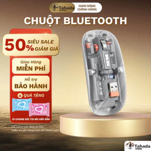Chuột Bluetooth Không Dây M233 Vỏ Trong Suốt Độc Lạ Độ Nhạy Cực Cao Chống Ồn Silent 2026