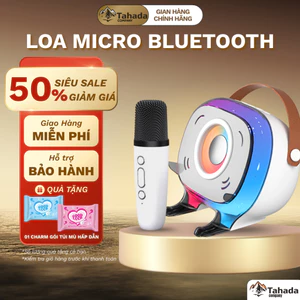 Loa bluetooth karaoke L37 âm thanh sống động bass mạnh kiêm giá đỡ điện thoại dãy đèn led RGB 7 màu