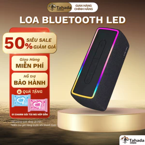 Loa bluetooth AKD W3 phiên bản mới 5.0 pin trâu âm thanh bass mạnh có đèn led RGB chống nước IPX7