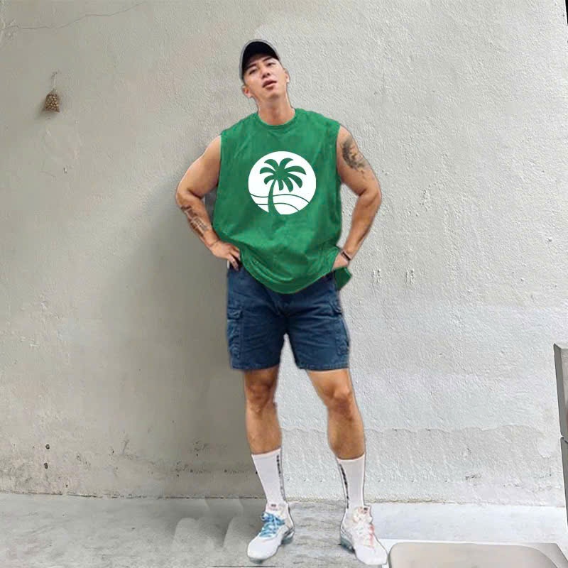 Áo thun Tanktop Cổ tròn COCO Localbrand ICVCVNI Unisex Cototn