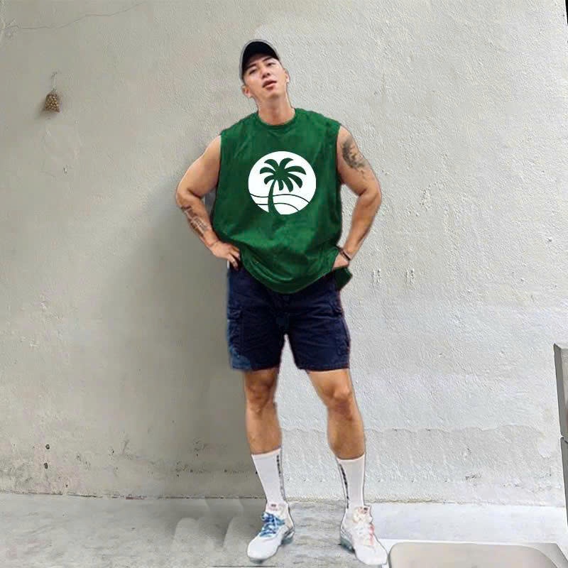Áo thun Tanktop Cổ tròn COCO Localbrand ICVCVNI Unisex Cototn