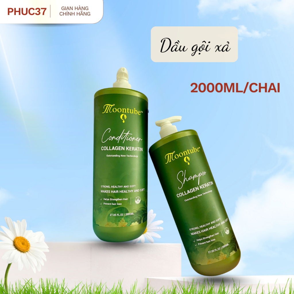 Dầu gội xả Moontube 2000ml/chai