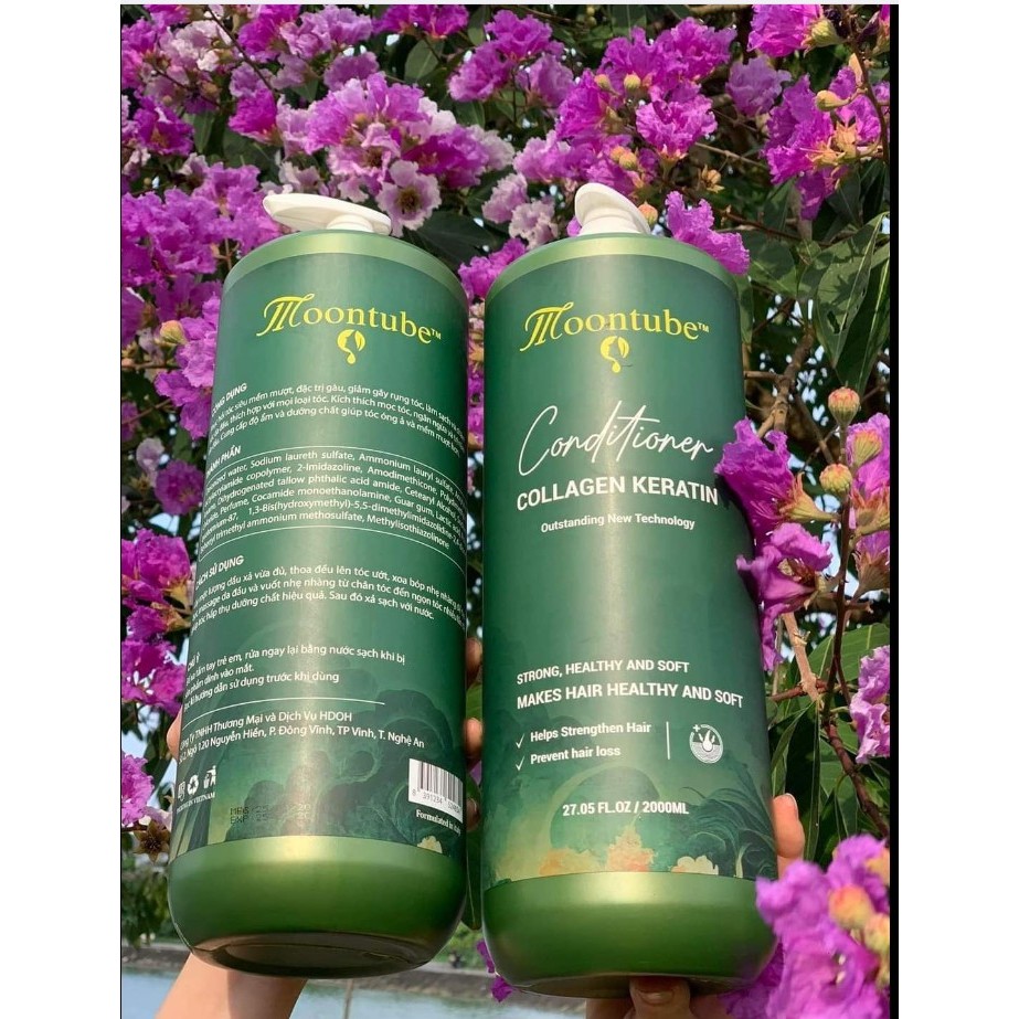 Dầu gội xả Moontube 2000ml/chai