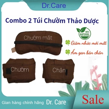 Combo 2 Túi Chườm Thảo Dược, CHƯỜM MẮT & CHƯỜM CHÂN, chườm nóng thảo dược, Dr Care