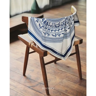 Khăn lụa Latin HAGOO thiết kế tinh xảo CHÀO MỪNG QUỐC KHÁNH 2/9