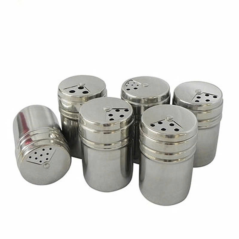 Lọ tiêu thủy tinh bọc inox – Nắp xoay tiện dụng, kiểm soát lượng tiêu rắc dễ dàng
