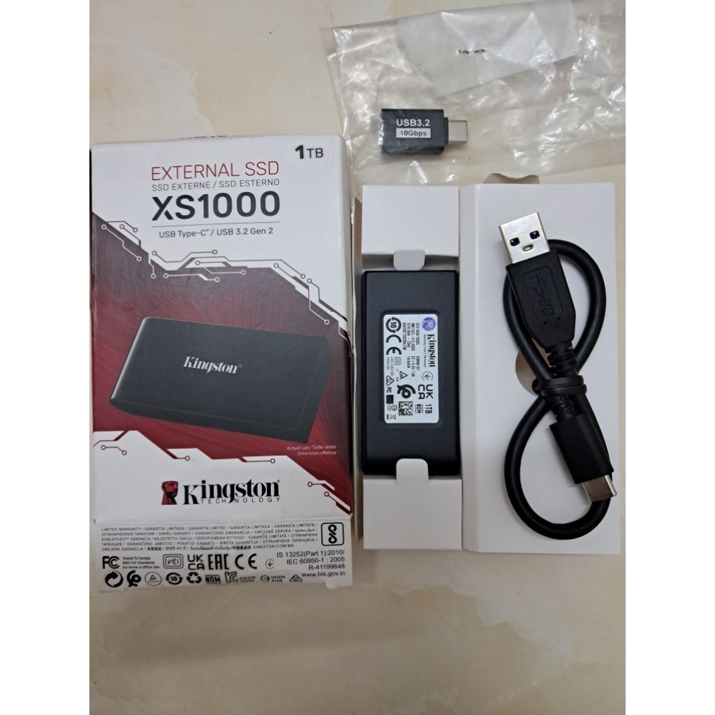 Kingston XS2000 外付けSSD 1TB (4) 500GB x1 Ổ cứng di động SSD