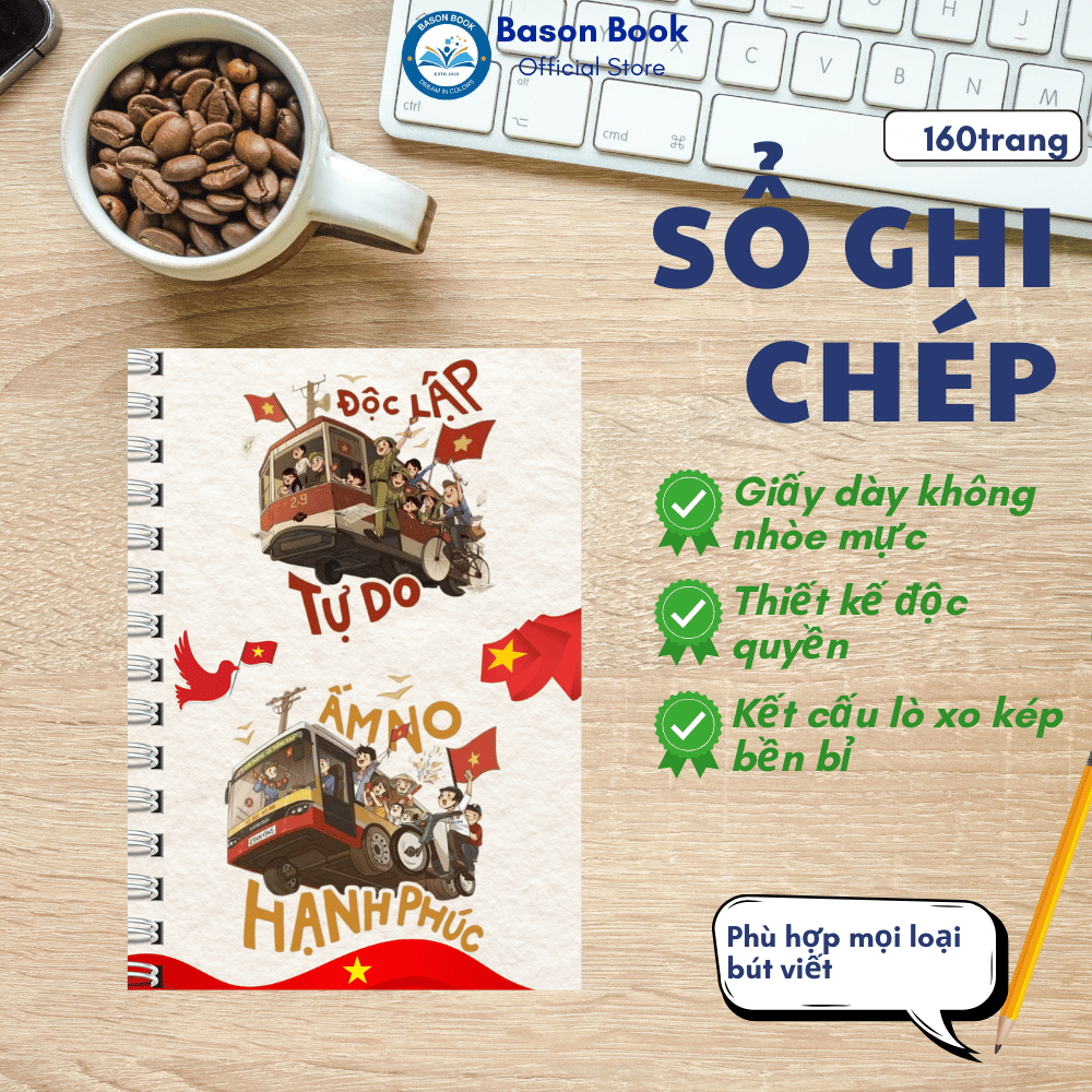 Sổ tay A5 lò xo 160 trang | Sổ ghi chép, notebook học tập, văn phòng ...