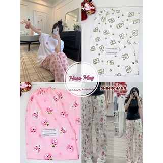 Quần Ngủ Mặc Nhà In Hình Kuromi Dễ Thương Dành Cho Nữ