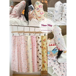 Quần Ngủ Mặc Nhà In Hình Hello Kitty Dễ Thương Dành Cho Nữ