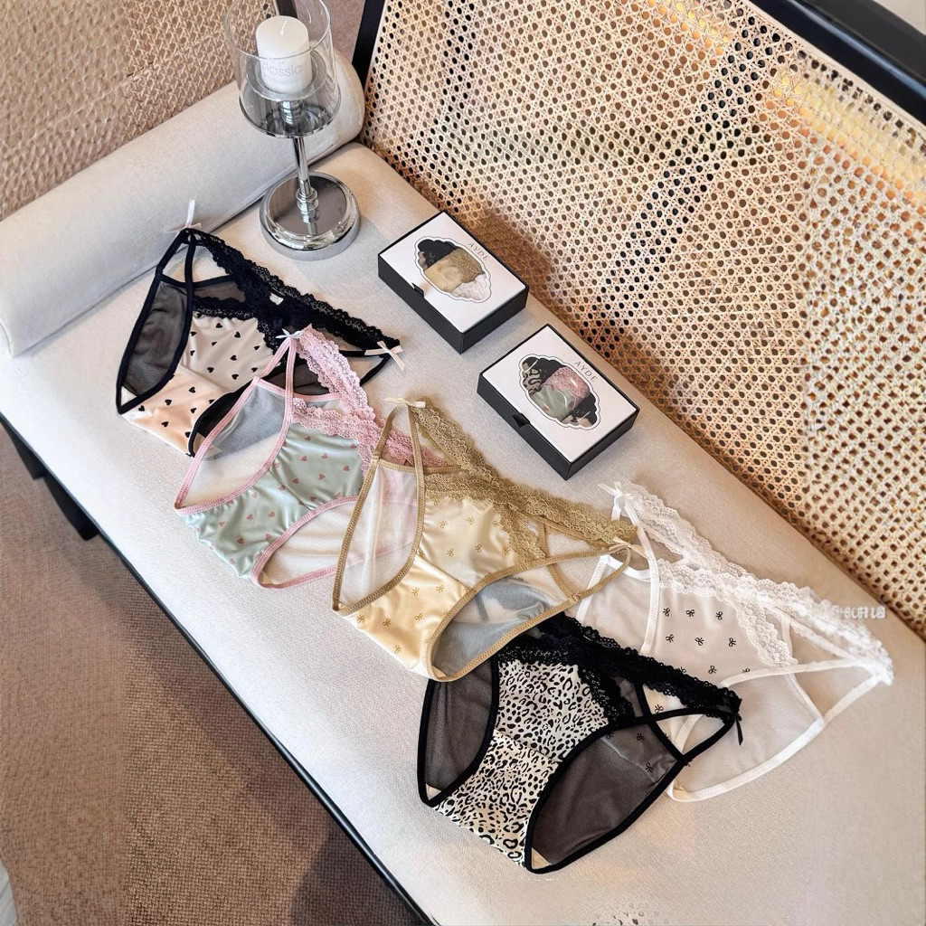 Quần lót viền ren mix lụa gợi cảm Lalaly L36, quần lót nữ sexy tinh tế, tôn đường cong hoàn hảo