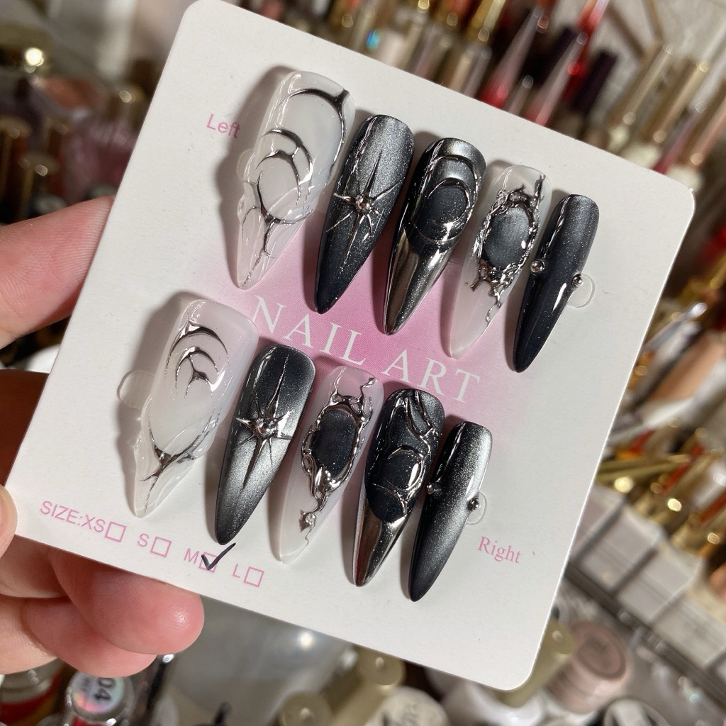 401. nailbox mắt mèo đen tráng