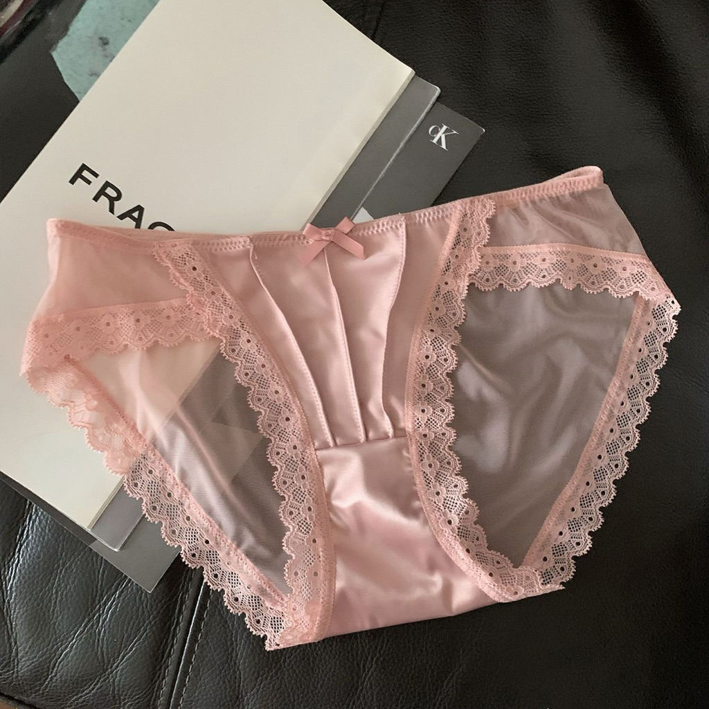 Quần lót ren lụa mix ren mềm mại Lalaly L42, quần lót ren nữ sexy quyên rũ ôm trọn vòng 3