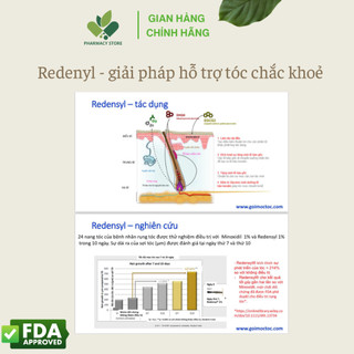 Redenyl Combo - Dầu gội & xịt dưỡng tóc giảm gãy rụng, hỗ trợ mọc tóc, dưỡng tóc chắc khỏe - Châu Âu