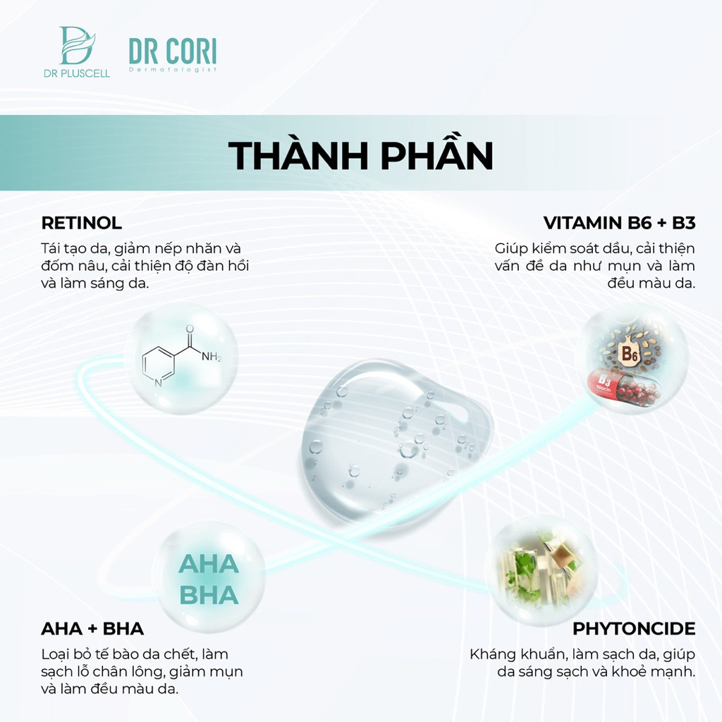 Tế bào gốc xử lý mụn Dr Pluscell acne spot ampoule (Hộp 10lọ)