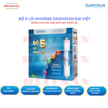 Bộ 5 lõi khoáng Đại Việt Daikiosan, bộ nâng cấp tạo ngọt cho các loại máy lọc nước RO