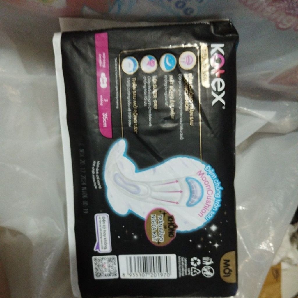 Combo 8 gói hoặc 4 gói Kotex siêu ban đêm 35cm (3 miếng/gói)