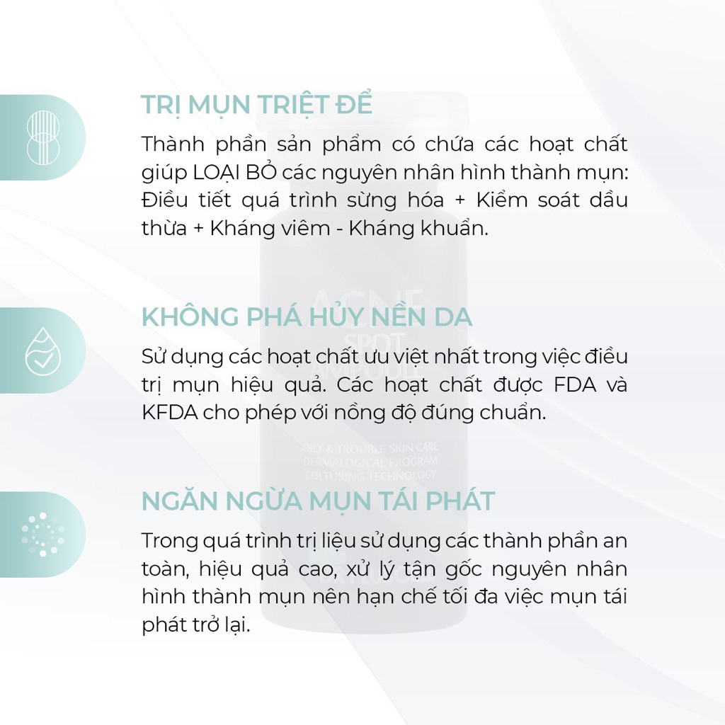 Tế bào gốc xử lý mụn Dr Pluscell acne spot ampoule (Hộp 10lọ)