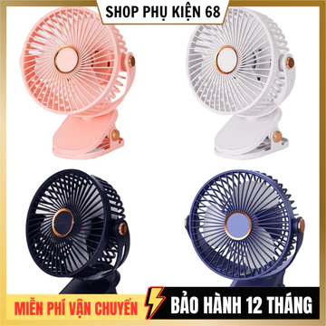 Quạt Kẹp Tích Điện, Quạt Sạc Mini Để Bàn Đa Năng, Kẹp bàn Xoay 720 Độ Chắc Chắn Sử Dụng Thời Gian Dài..