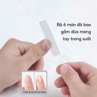 Bộ 6 Món Dụng Cụ Bấm Móng Kèm Hộp Đựng, Bộ Cắt Bấm Dũa Móng Tay Móng Chân Đa Năng