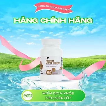Viên Tỏi Forever Garlic Thyme #065Flp. 100viên/lọ. |Tỏi Hỗ Trợ Cảm Cúm, Nấm