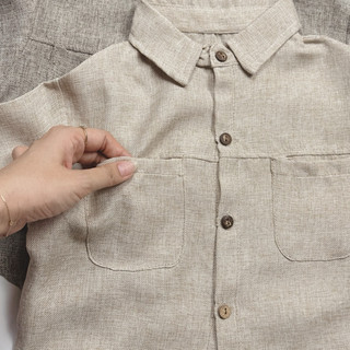 Áo sơ mi dài tay cho bé trai bé gái Batala Kids, áo SƠ MI LINEN TIÊU 3 MÀU - SMK05