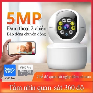 camera wifi 3MP Máyảnhkhôngdây V360pro,Intercom giọng nói, Tầm nhìn đêm đầy đủ màu sắc, Máy ảnh tự động theo dõi