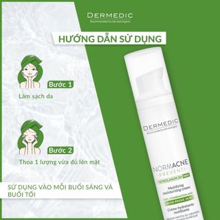 [HÀNG CÔNG TY] Kem Dưỡng Kiềm Dầu Dermedic Normacne Mattifying Moisturising Cream 40ml