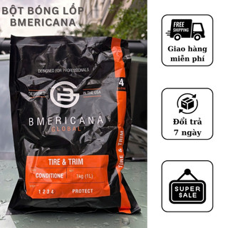 BỘT BÓNG LỐP Ô TÔ CHUYÊN DỤNG BMERICANA - LOẠI 1KG LỚN CHO GARAGE