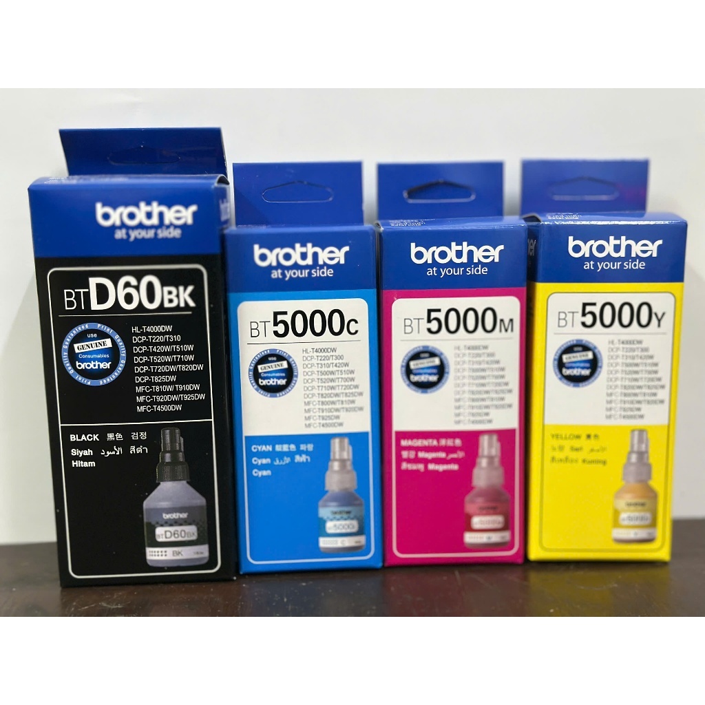 Mực Brother D60, BT5000 bộ 4 Màu brother (T920dw, T925dw, T4500dw) Chính Hãng