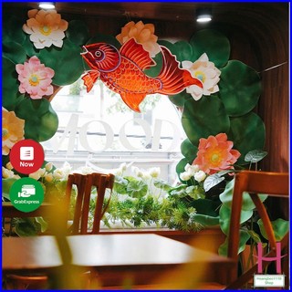 Bông hoa sen xốp khổng lồ hottrend 2025 size to gắn tường trang trí trung thu,quán cafe,lớp học,phòng họp livetream {H}