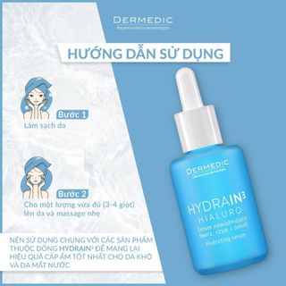 [HÀNG CÔNG TY] Tinh chất cấp ẩm chuyên sâu Dermedic Hydrain3 Hialuro Hydrating Serum