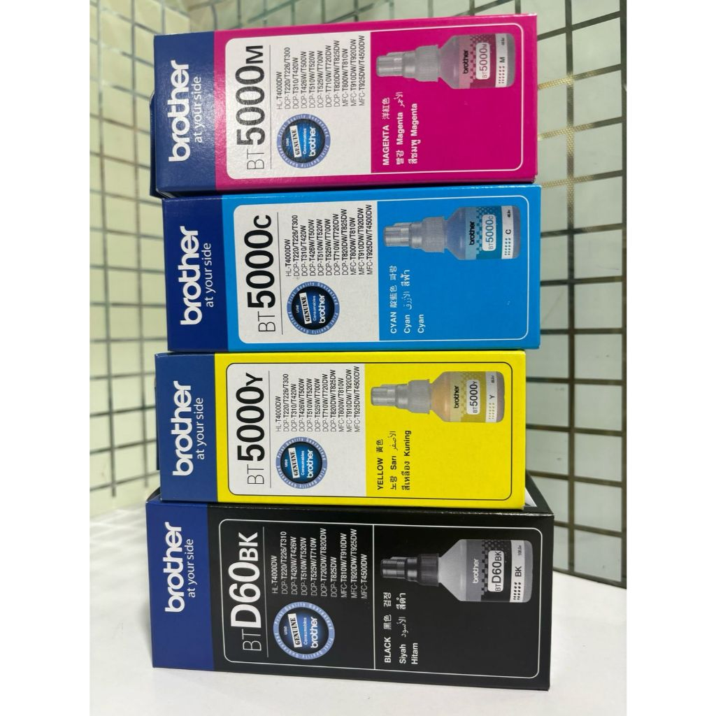 Mực Brother D60, BT5000 bộ 4 Màu brother (T920dw, T925dw, T4500dw) Chính Hãng