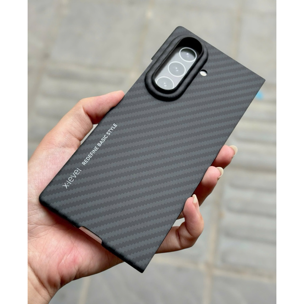 Ốp Lưng vân Carbon X-Level Nanofiber cho Samsung Galaxy Z Fold 5 6 7 / Z Flip 5 6 7 - Sang Trọng