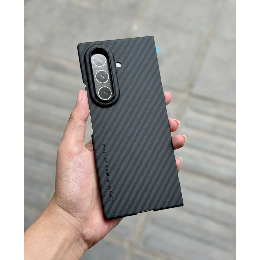 Ốp Lưng vân Carbon X-Level Nanofiber cho Samsung Galaxy Z Fold 5 6 7 / Z Flip 5 6 7 - Sang Trọng