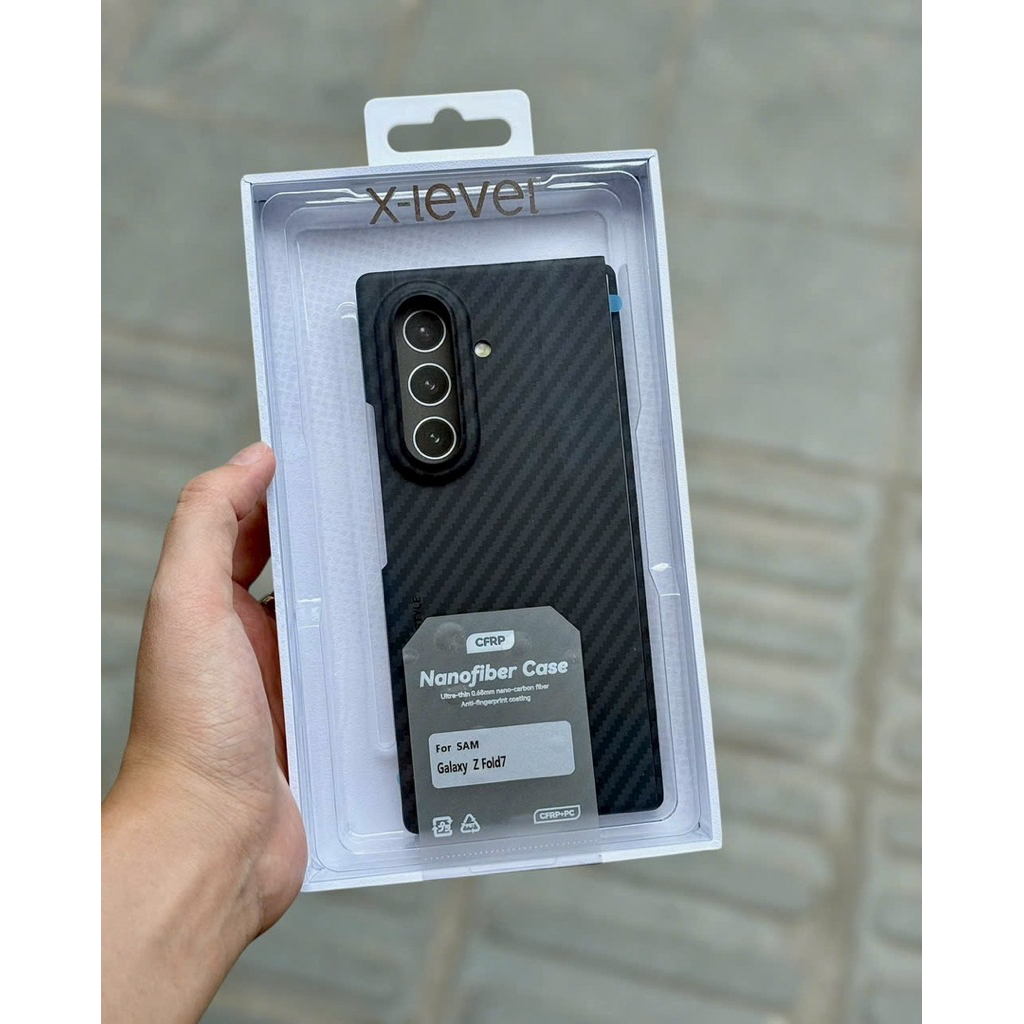 Ốp Lưng vân Carbon X-Level Nanofiber cho Samsung Galaxy Z Fold 5 6 7 / Z Flip 5 6 7 - Sang Trọng